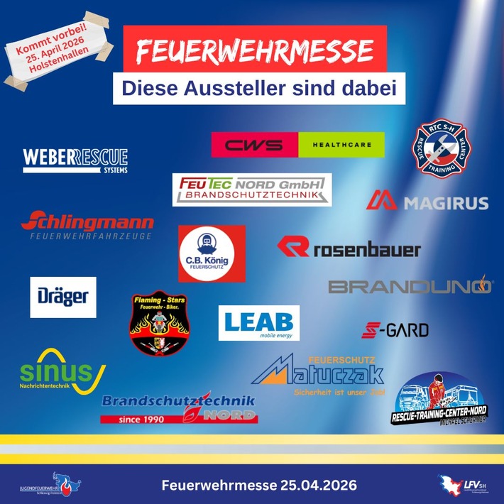 FW-LFVSH: Presseeinladung Landesfeuerwehrversammlung mit Ministerpräsident Daniel Günther am 25.04.2026