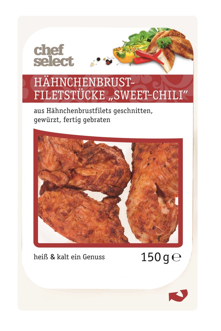 Der Hersteller SK Meat-Vertriebs GmbH informiert über die Angabe eines falschen Verbrauchsdatums auf dem Produkt &quot;Hähnchenbrust-Filetstücke Sweet-Chili, 150 g&quot;