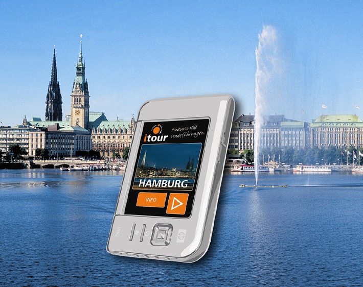 Himmlisch gesteuert durch die Hansestadt / Hamburg als erste deutsche Metropole mit &quot;mobiler&quot; GPS-Stadtführung