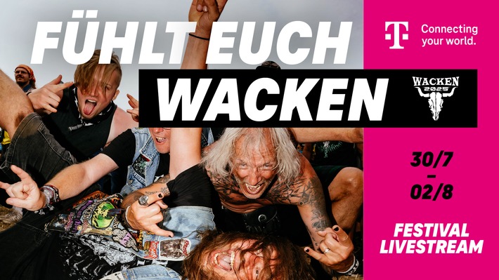 Vier Tage Livestream, exklusive Angebote und unbegrenztes Datenvolumen: Telekom bringt Wacken Open Air Feeling direkt zu den Fans
