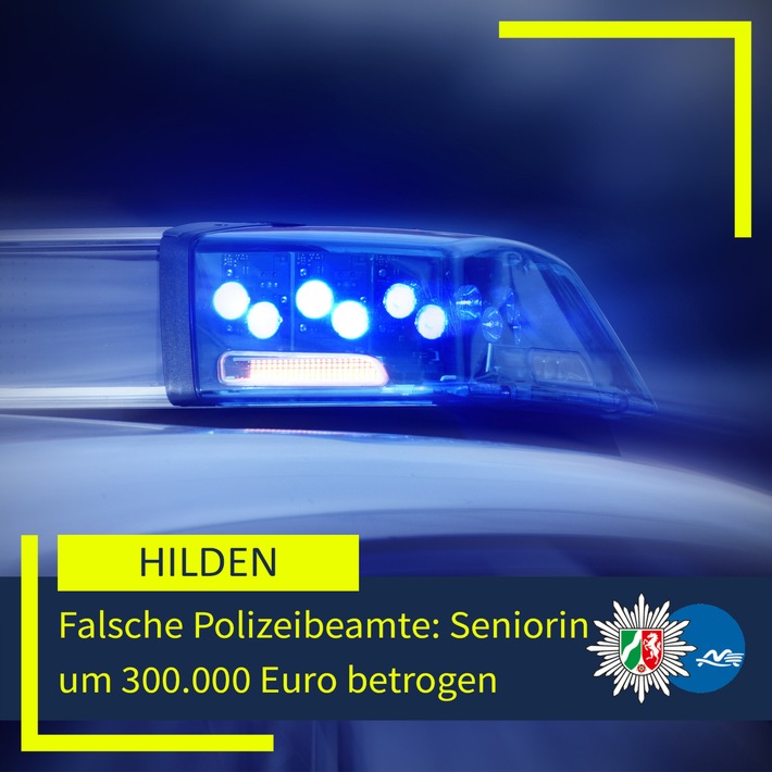 POL-ME: Seniorin wird Opfer von Betrügern: Vermögensschaden in Höhe von 300.000 Euro - 2603043