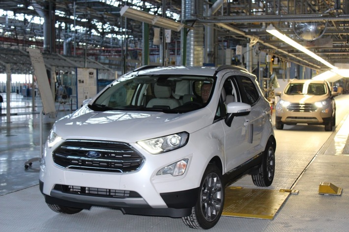 Ford startet Produktion des neuen Ford EcoSport in Rumänien - wachsende Kundennachfrage in Europa