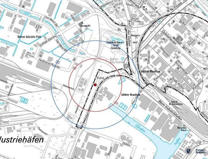 POL-HB: Nr.: 0591 --Bombenentschärfung in Burglesum--