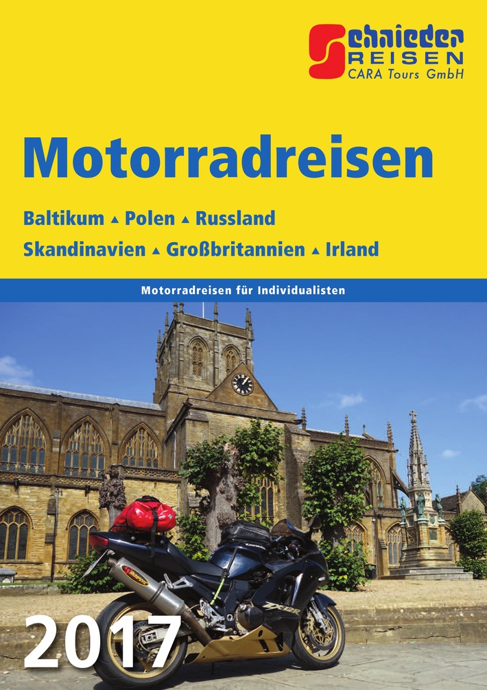 Auf zwei Rädern durch Nord- und Osteuropa/
Schnieder Reisen legt neuen Katalog für Motorradreisen auf