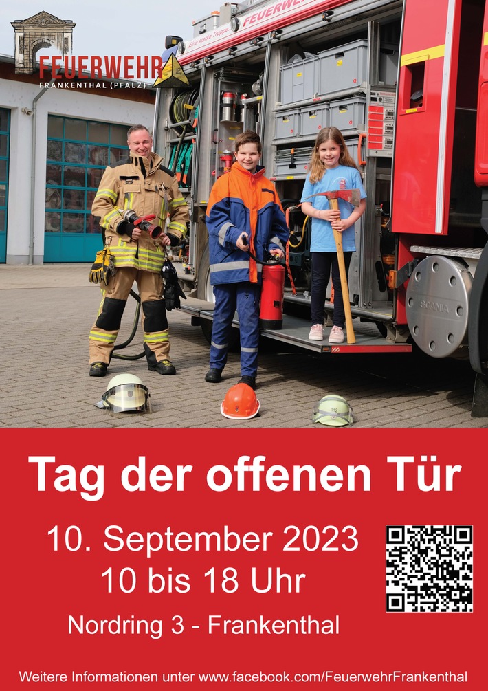 FW Frankenthal: Tag der offenen Tür der Feuerwehr Frankenthal, sowie Tag des Bevölkerungsschutzes der Stadt Frankenthal am 10. September 2023