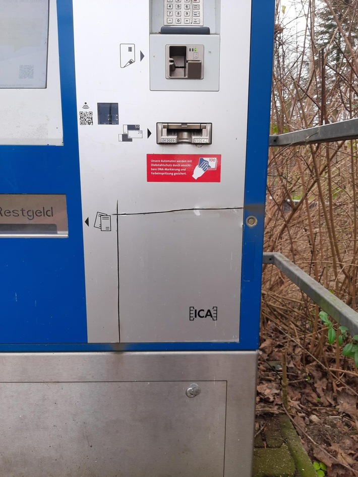 BPOL-BadBentheim: Versuchter Aufbruch eines Fahrausweisautomaten - Die Bundespolizei sucht Zeugen