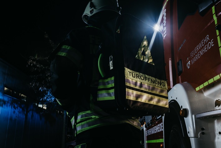 FW Marienheide: Nur vier Feuerwehreinsätze - Schwere Unwetterlage blieb in Marienheide glücklicherweise aus