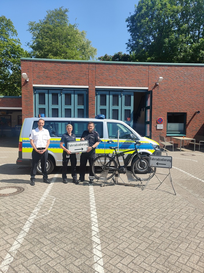 POL-DEL: Landkreis Wesermarsch: Präventionsteam der Polizei Nordenham bietet Fahrradcodierung an