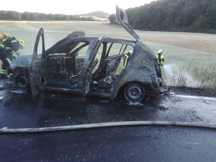 POL-PDMY: Fahrzeugbrand auf der L113 bei Mendig