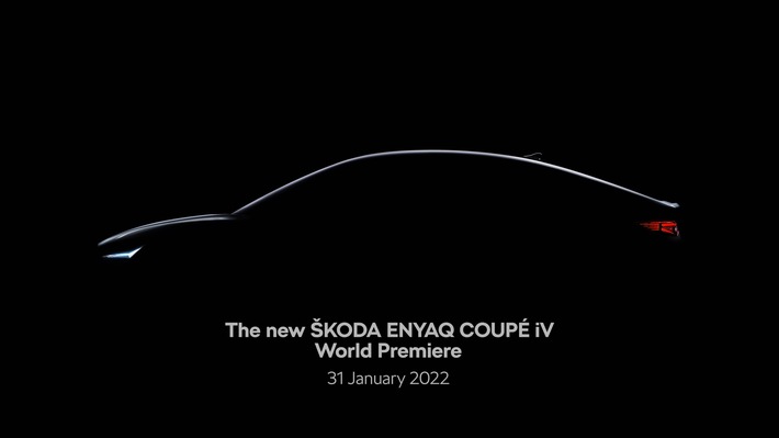 ŠKODA ENYAQ COUPÉ iV: Weltpremiere am 31. Januar