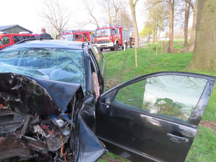 POL-STD: 22-jährige Autofahrerin bei Unfall in der Gemarkung Blumenthal schwer verletzt