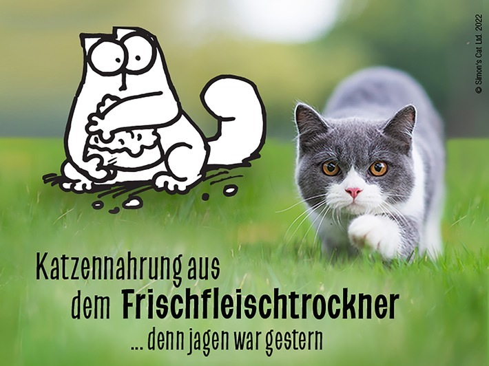 Die erste Katzennahrung aus dem Frischfleischtrockner! / Weiterer Text über ots und www.presseportal.de/nr/100694 / Die Verwendung dieses Bildes für redaktionelle Zwecke ist unter Beachtung aller mitgeteilten Nutzungsbedingungen zulässig und dann auch honorarfrei. Veröffentlichung ausschließlich mit Bildrechte-Hinweis.
