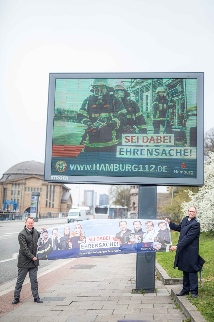 FW-HH: &quot;Sei dabei - Ehrensache!&quot;: Freiwillige Feuerwehr startet hamburgweite Werbekampagne zur Mitgliedergewinnung