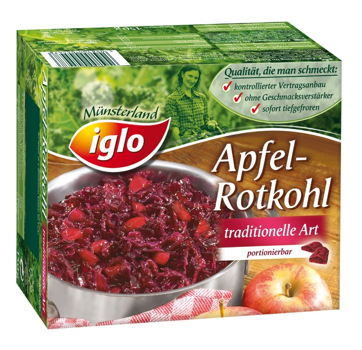 Stiftung Warentest kürt den iglo Apfel-Rotkohl zum Testsieger (mit Bild)