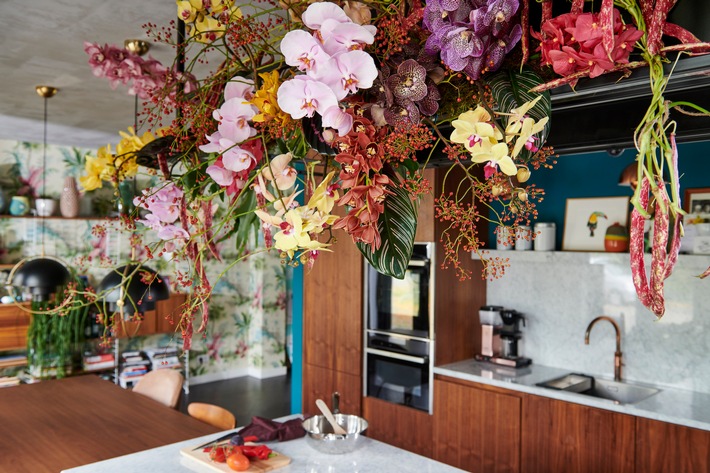 Stilvolles Zuhause mit Orchideen / Eindrucksvolle Farben verzaubern die Wintertage