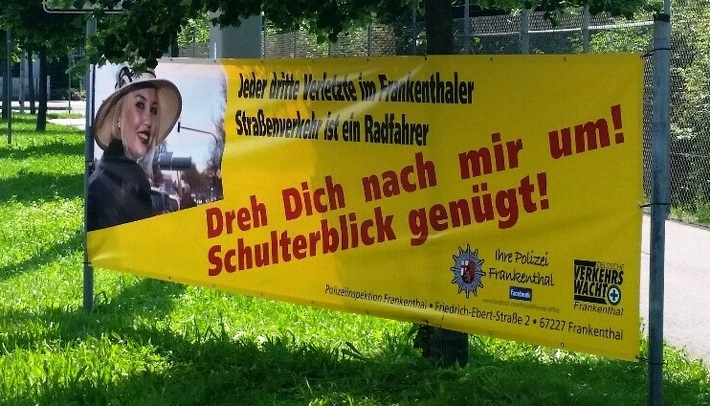 POL-PDLU: (Frankenthal) - Anordnung der Polizei: Keine Verkehrsunfälle mit Radfahrerbeteiligung mehr in Frankenthal
