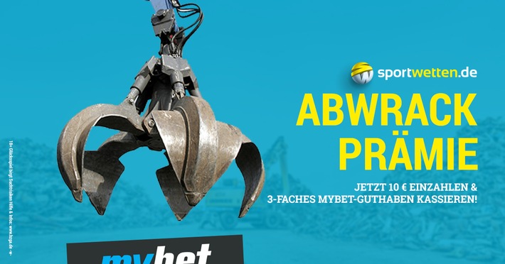 sportwetten.de bietet "Abwrackprämie" für mybet-Kunden