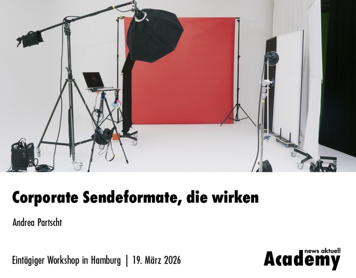 Corporate Sendeformate, die wirken / Eintägiger Workshop in Präsenz, Hamburg
