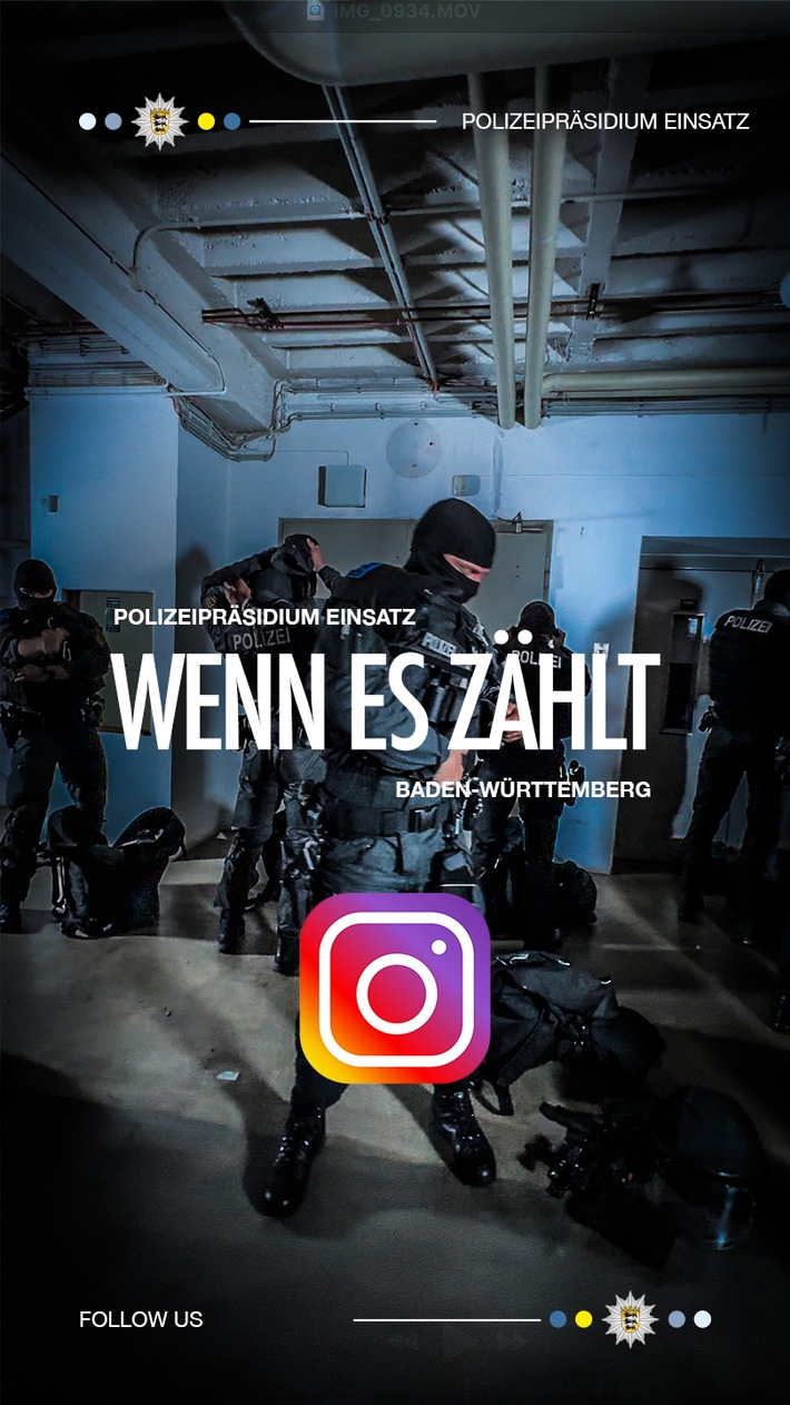 POL-Einsatz: GO FOR IT! Polizeipräsidium Einsatz Baden-Württemberg auf Instagram