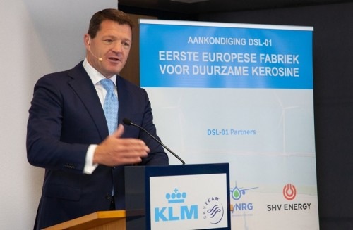 KLM und Partner kündigen erstes europäisches Biotreibstoffwerk an