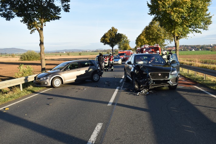 POL-HI: Verkehrsunfall mit zwei schwer Verletzten auf der B3 bei Banteln