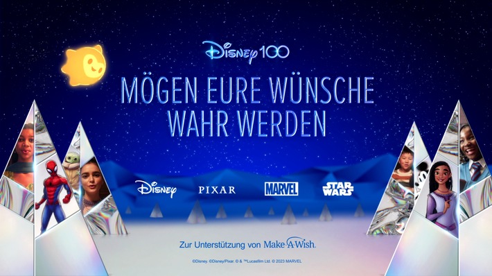 "Ein Wunsch für die Feiertage" / Disney präsentiert im 100. Jubiläumsjahr den Weihnachts-Spot 2023