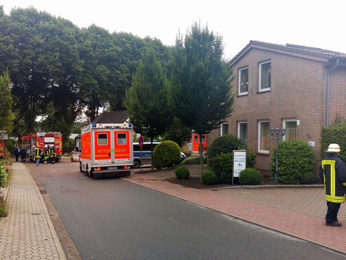 RKiSH: Feuer in Pflegeheim / Neun Personen betroffen / Eine Mitarbeiterin leicht verletzt ins Krankenhaus