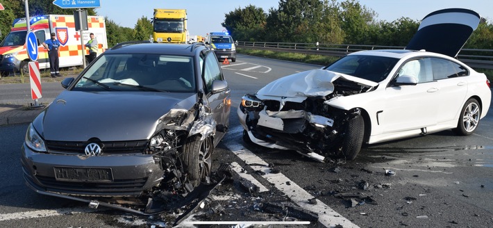 POL-NI: Erneut Verkehrsunfall Lauenau B442 -Anschlussstelle BAB2