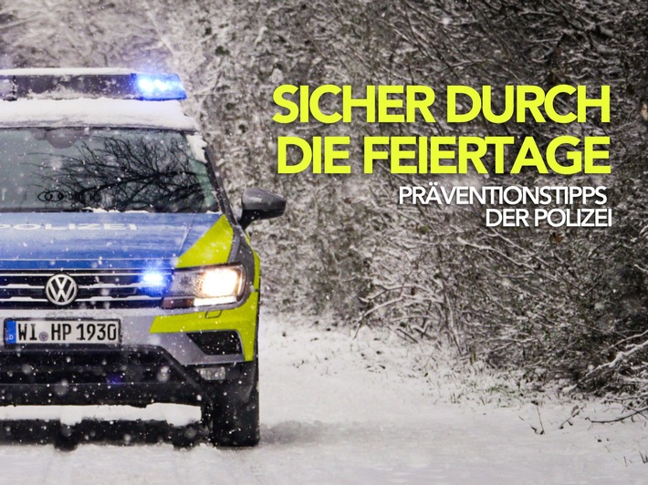 POL-DA: Südhessen: Sicher durch die Weihnachtszeit / Präventionstipps der Polizei