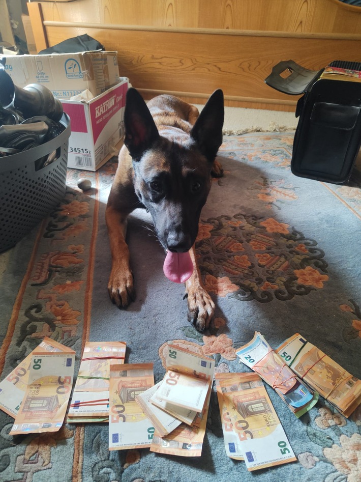 POL-AC: "Geld stinkt doch" - Polizeihund erschnüffelt Bares