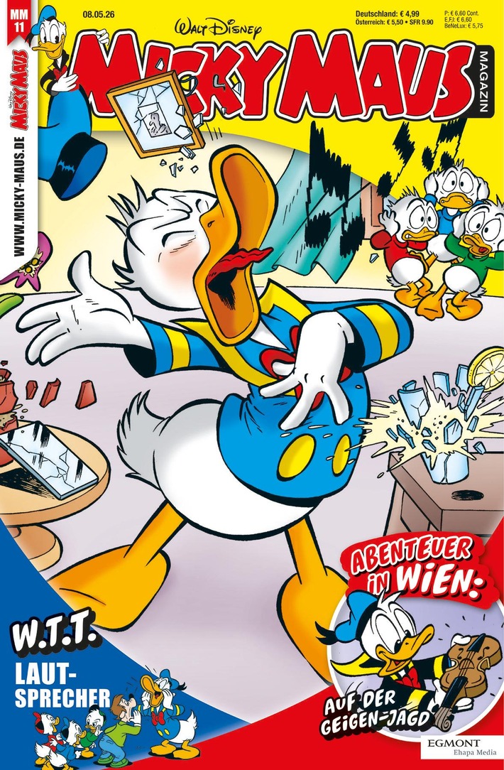 Das Micky Maus Magazin feiert die Donaumetropole Wien!