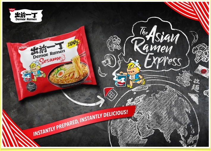 Ziel der Kampagne ist es, Bewusstsein dafür zu schaffen, dass Demae Ramen Nudeln eine authentisch asiatische Mahlzeit innerhalb weniger Minuten auf die heimischen Tische Europas liefern sowie die Nr. 1 Marke im Bereich verpackte Nudeln zu werden. / Weiterer Text über ots und www.presseportal.de/nr/144021 / Die Verwendung dieses Bildes ist für redaktionelle Zwecke unter Beachtung ggf. genannter Nutzungsbedingungen honorarfrei. Veröffentlichung bitte mit Bildrechte-Hinweis.