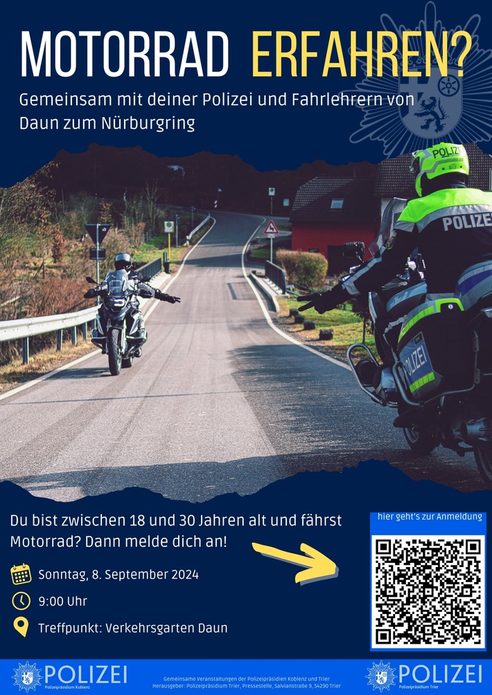 POL-PPKO: Motorrad erfahren? Gemeinsam mit deiner Polizei und Fahrlehrern!