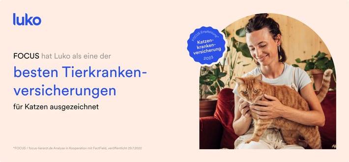 FOCUS Tierarzt: LUKO zählt zu den besten Katzenkrankenversicherungen in Deutschland