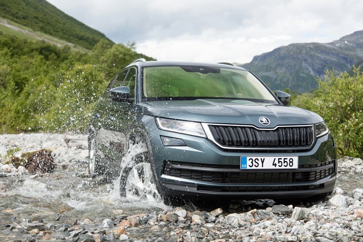 Drei 4x4-Sieger: SKODA KODIAQ, OCTAVIA COMBI SCOUT und SUPERB sind ,Allradautos des Jahres