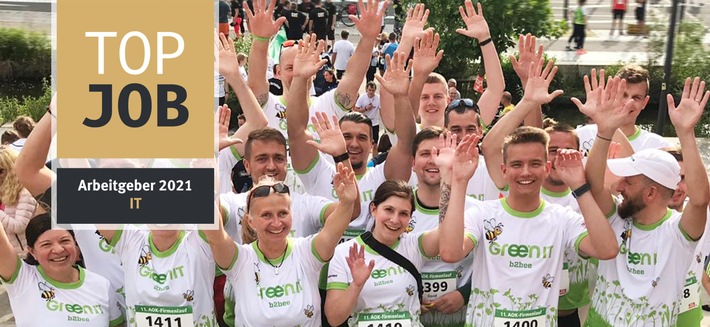 Bei GREEN IT wird Arbeitgeberattraktivität großgeschrieben / Sigmar Gabriel zeichnet den IT-Dienstleister mit den Arbeitgebersiegeln "Top Job", "Tob Job IT" und "Top Job NRW" aus.
