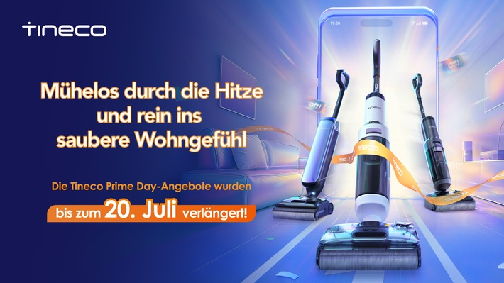 Die Tineco Deals gehen in die Verlängerung: Geräte zu Prime Day Preisen sichern und den Sommer genießen