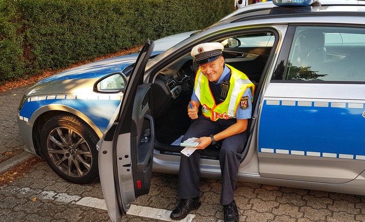 POL-PDLD: Nachwuchspolizist unterstützt Polizei Germersheim bei Schulwegüberwachung