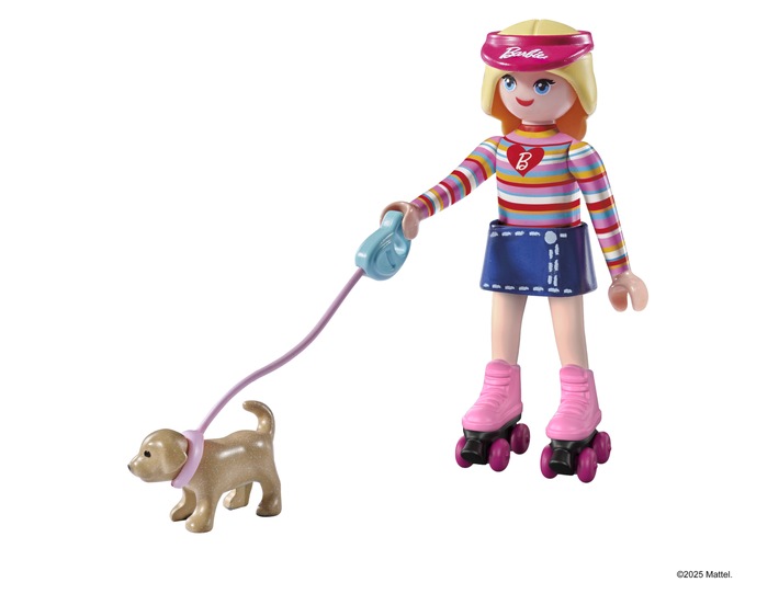 Playmobil und Mattel vereinen zwei Ikonen: Barbie® wird Teil der Playmobil-Welt / Erster Einblick zeigt Barbie auf Rollschuhen - vollständiger Produktlaunch im Sommer 2026