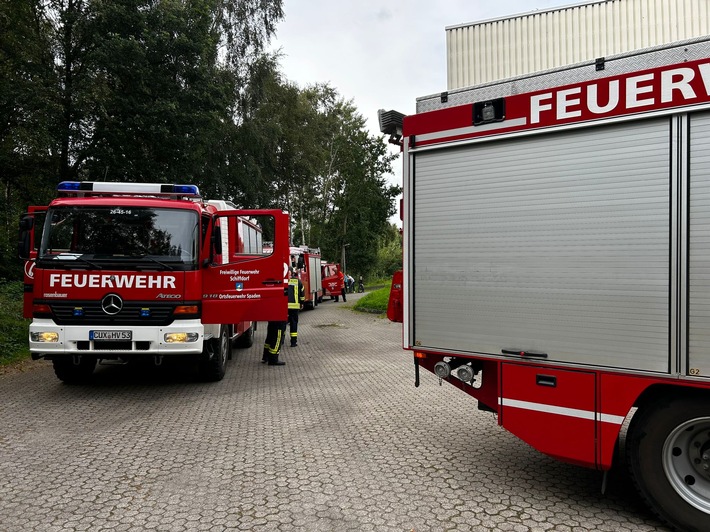 FFW Schiffdorf: Defekte Sprinkleranlage sorgt für ausgelöste Brandmeldeanlage