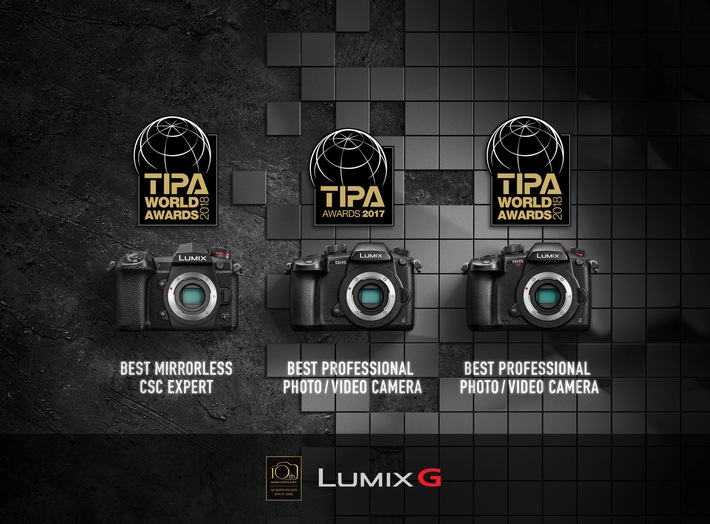 Panasonic gewinnt drei TIPA-Awards / LUMIX DC-G9, LUMIX DC-GH5S und LUMIX DC-TZ202 werden mit begehrtem Fotografie-Preis ausgezeichnet