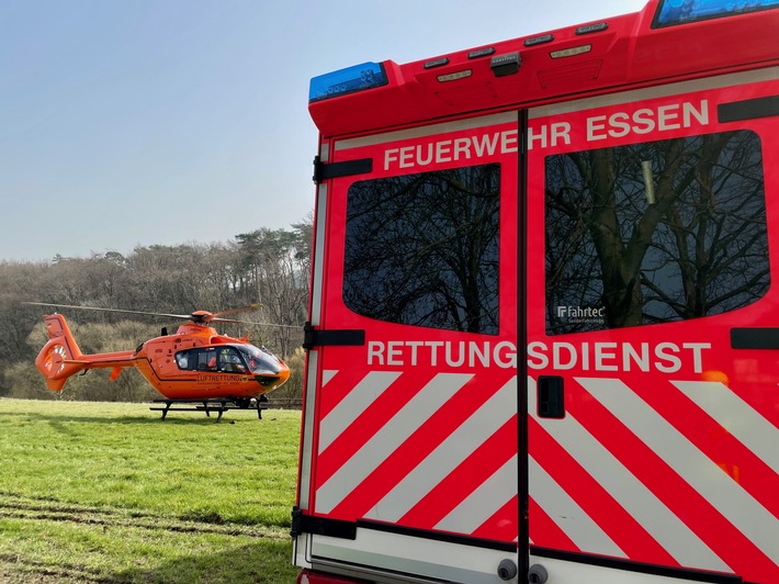 FW-E: Achtzehn Monate altes Kind verbrüht - Rettungshubschrauber im Einsatz