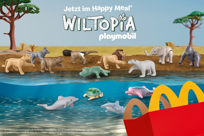 Zwei starke Marken für den Spielspaß: McDonald&#039;s und Playmobil bringen nachhaltige Spielfiguren ins Happy Meal®