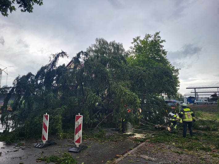 FW-Radolfzell: Unwetterlage fordert Feuerwehr