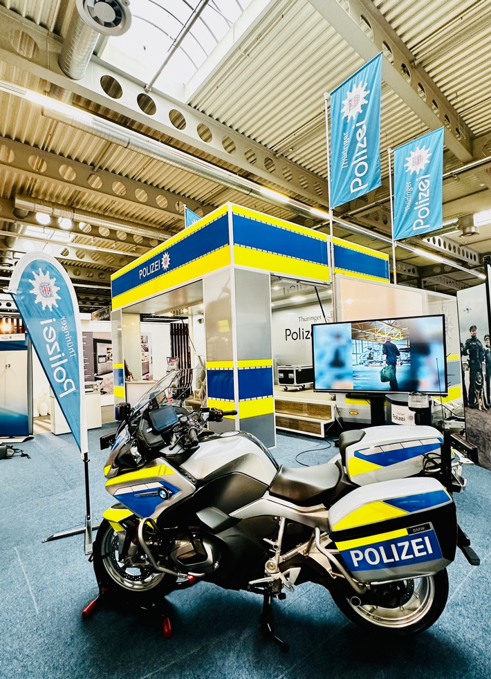 LPD-EF: Thüringer Polizei auf der Thüringen Ausstellung 2025 / 8. bis 16. März 2025 in Halle 1, Stand B05