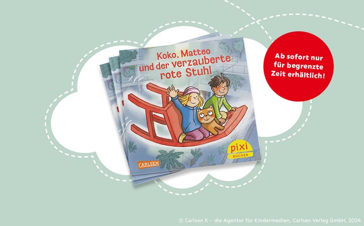 XXXLutz veröffentlicht sein eigenes Pixi-Kinderbuch: Auf Abenteuerreise im Möbelhaus mit dem Roten Stuhl