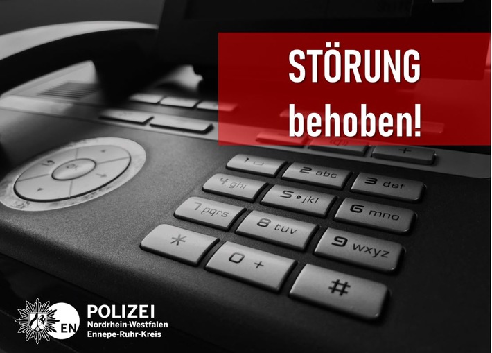 POL-EN: Hattingen/Ennepetal- Polizeiwachen wieder erreichbar