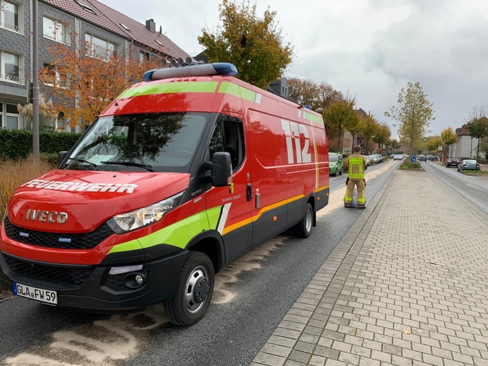 FW-GLA: Ölspur im Gladbeck Brauck