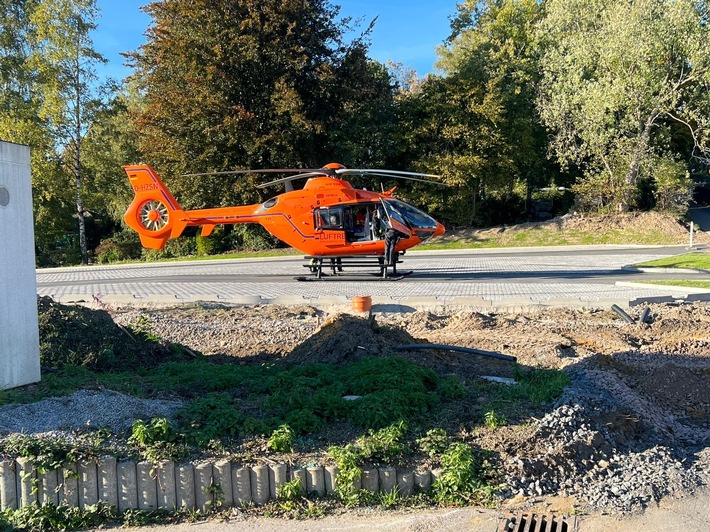 FW-EN: Absicherung einer Rettungshubschrauberlandung