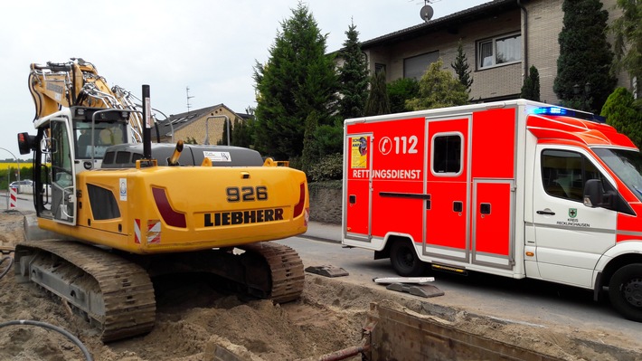 FW-Dorsten: Arbeitsunfall am Nachmittag auf einer Baustelle